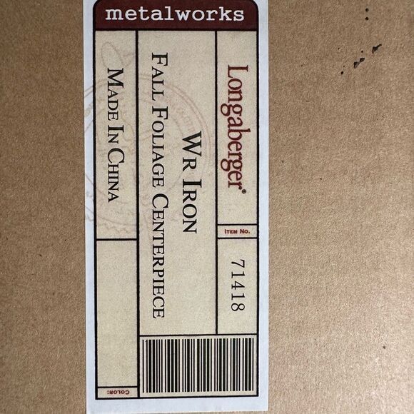 Longaberger Wrought Iron Fall Foliage Candle Holders - New - Picture 5 of 5